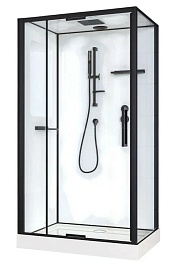 Esbano Душевая кабина EST-RASPA-119 110x90 профиль чёрный – фотография-1